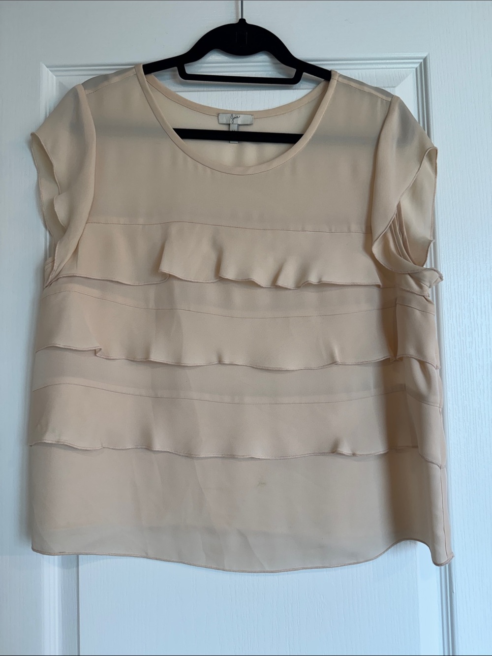 Joie silk ruffle blouse
